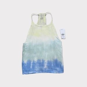 American Eagle Soft & Sexy Bungee Strap Tank Top Blue Tie Dye Size XS